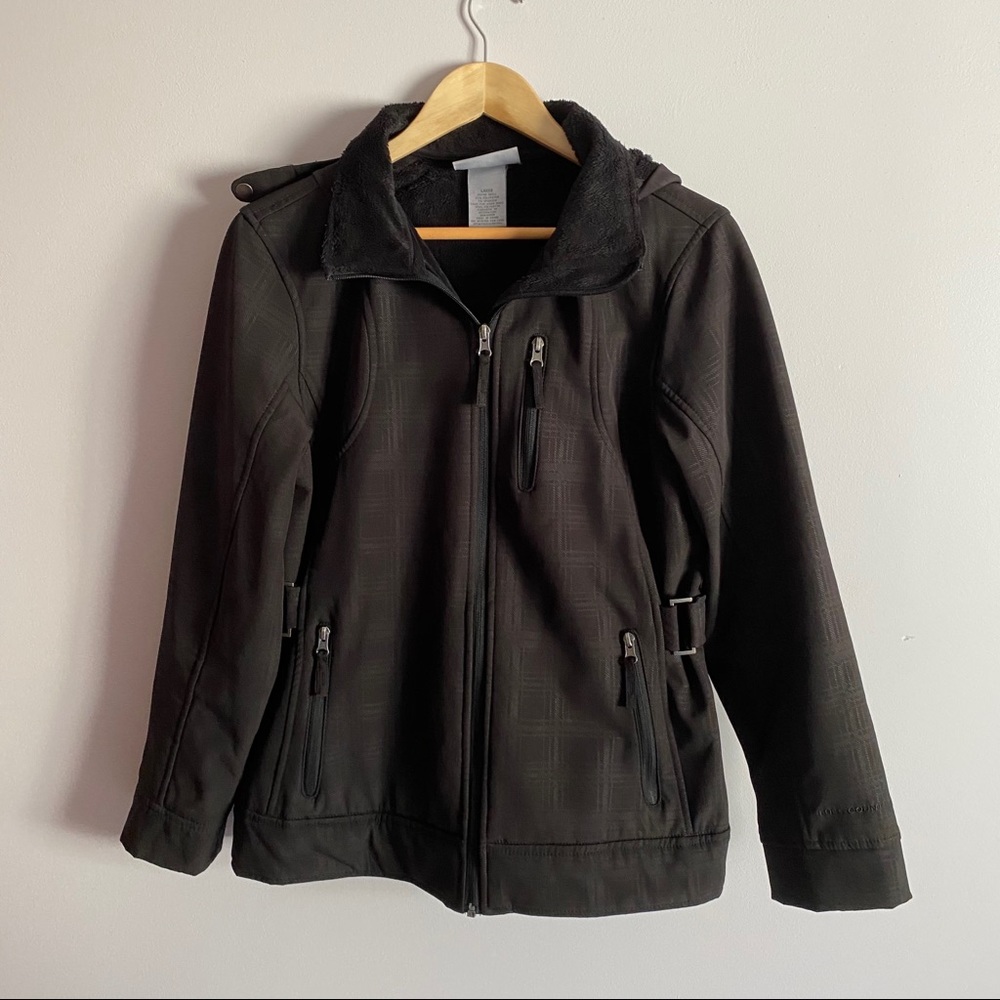 Free Country Light Lined Winter Coat, Black, Large